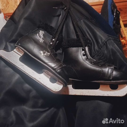 Коньки детские двухполозные 29-30 размер