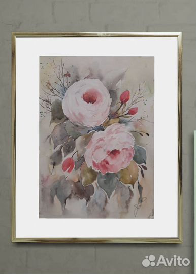 Картины акварелью, А4, авторские работы