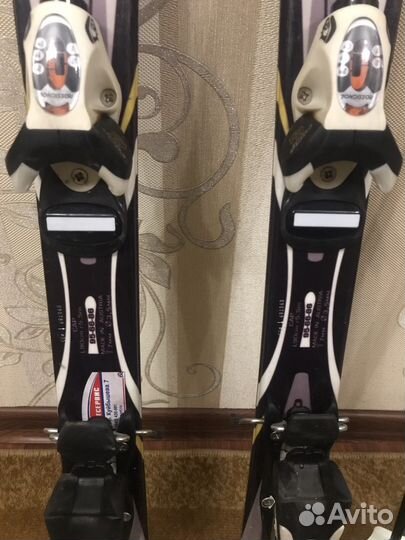 Горные лыжи, ботинки, палочки