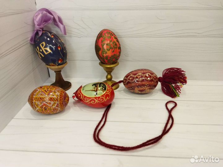Пасхальные яйца деревянные