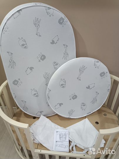 Детская кроватка с маятником 8 в 1