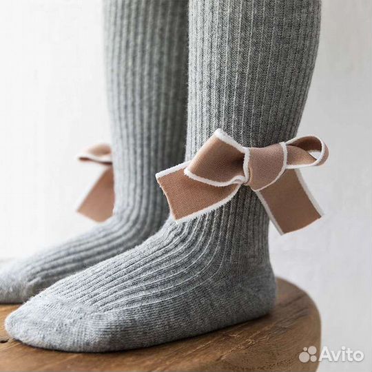 Колготки детские с бантом