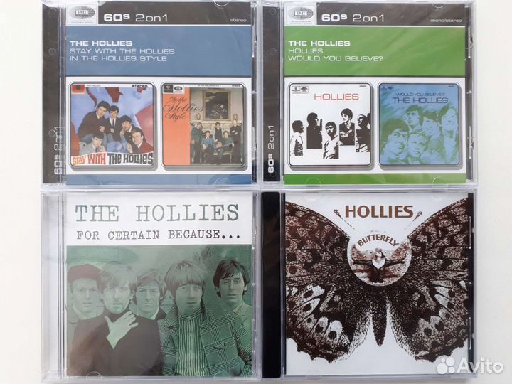 CD диски The Hollies, Badfinger, The Byrds