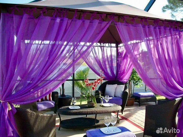 Уличные шторы в беседки ресторан кафе