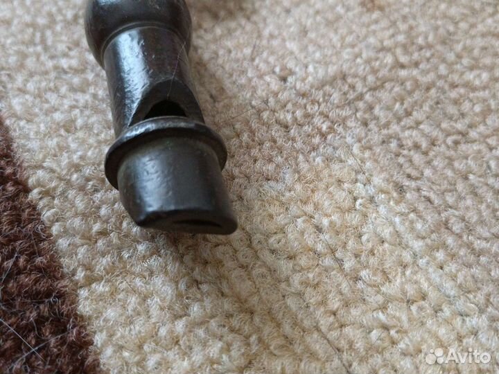 Старинный свисток из латуни 18 век