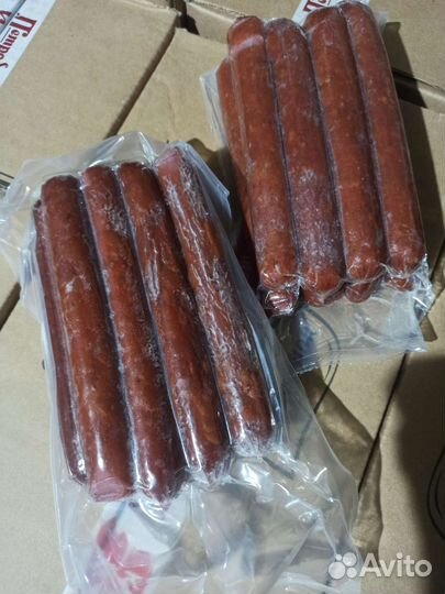 Сосиски для хот догов говядина