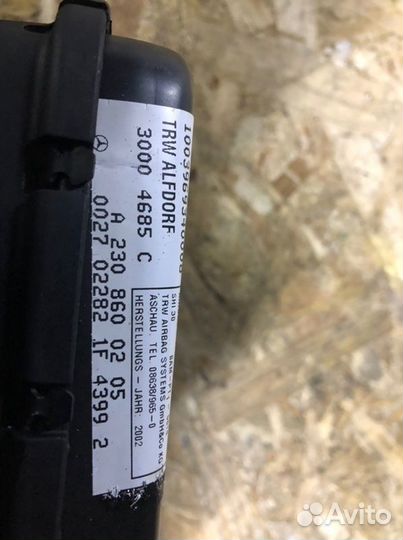 Подушка безопасности боковая Mercedes Sl500 R230