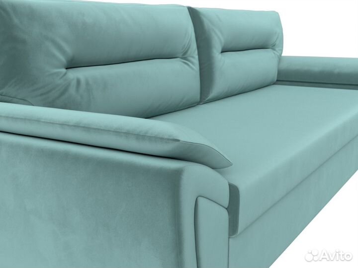 Диван прямой Нэстор Лайт, велюр, бирюзовый. Москва