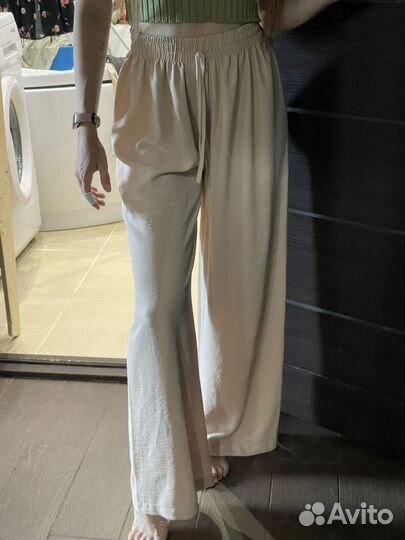Брюки палаццо летние 42 S