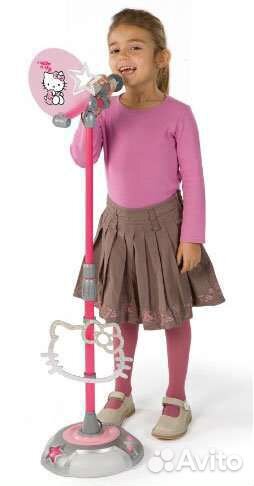 Микрофон на стойке Hello Kitty
