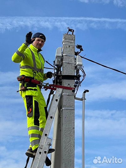 Трубостойка. Подключение электричества