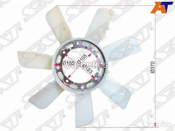 Крыльчатка вентилятора радиатора Toyota Dyna