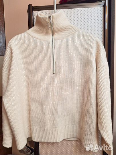 Свитер женский zara в паетки