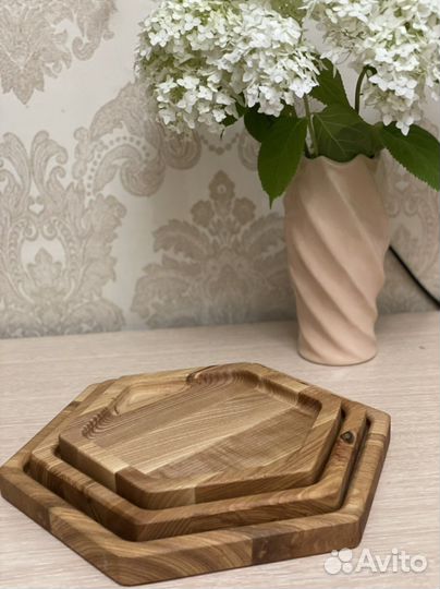 Менажница деревянная ясень трех размеров