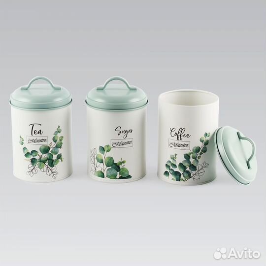 Набор для специй 3 предмета Maestro “Эвкалипт”