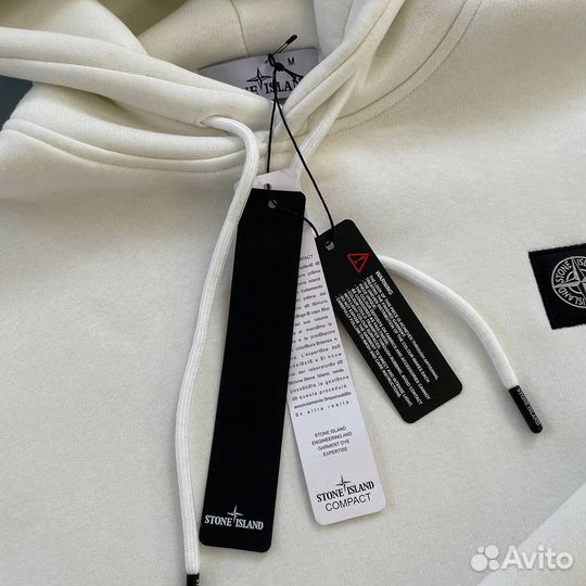 Толстовка stone island белая