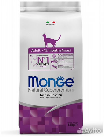 Monge для кошек с курицей