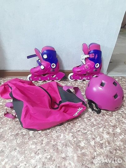 Ролики детские плюс шлем и сумка