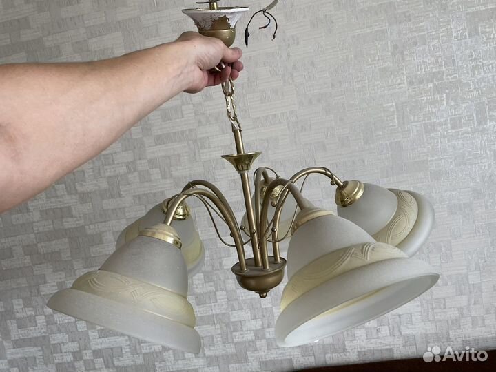 Люстра потолочная бу