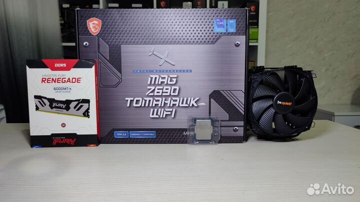 Комплект i5 13600kf+z690 msi+32gb ddr5+кулер