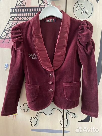Пиджак, жакет школьный 122