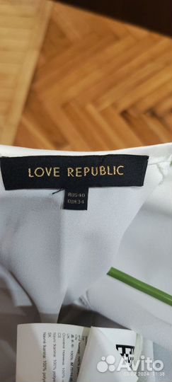 Блуза атласная love Republic