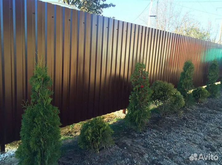 Забор из профнастила ,ворота, калитки качественно