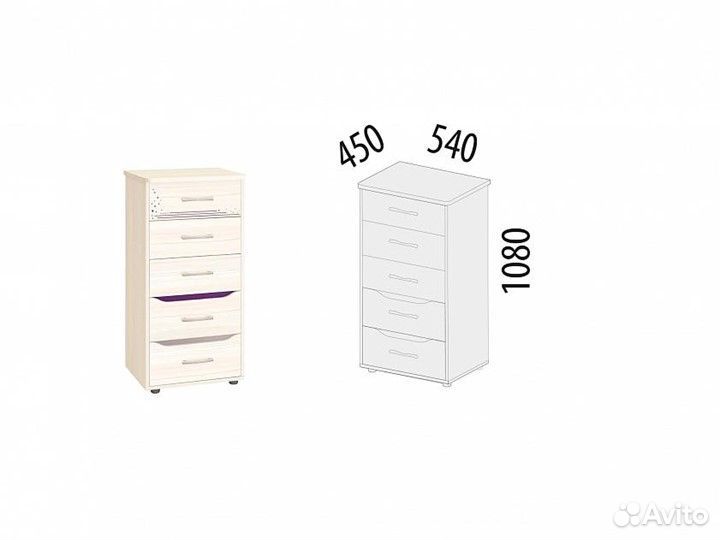 Комод Мегаполис 55.08.1