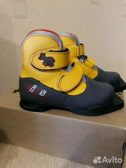 Ботинки лыжные Marax Kids (на липучках), размер 34