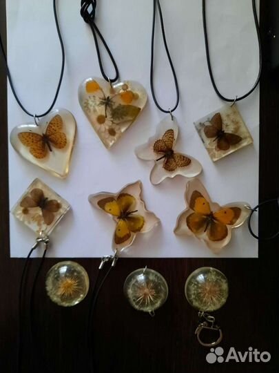 Сувенир, Брелок, цепочкибраслеты,бабочки,насекомые