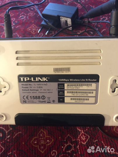 Роутер wi-fi tp link tl-wr74nd