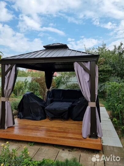 Изготовление садовых тентов, чехлов, уличных штор