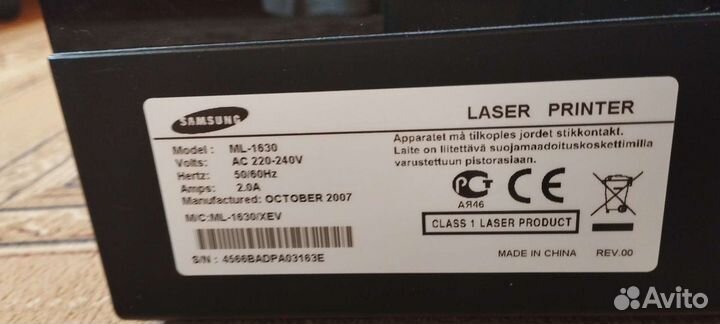 Принтер лазерный Samsung ML-1630
