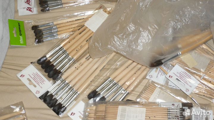 Кисти художественные белка 1 2 3 4 6 8 10 новые