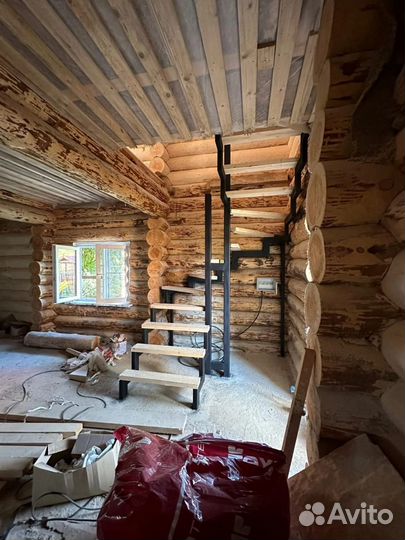 Металлический каркас для лестницы