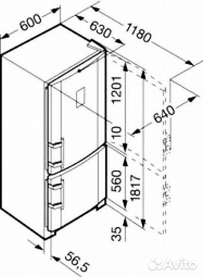 Холодильник Liebherr CBN3656 Premium Bio Fresh бу