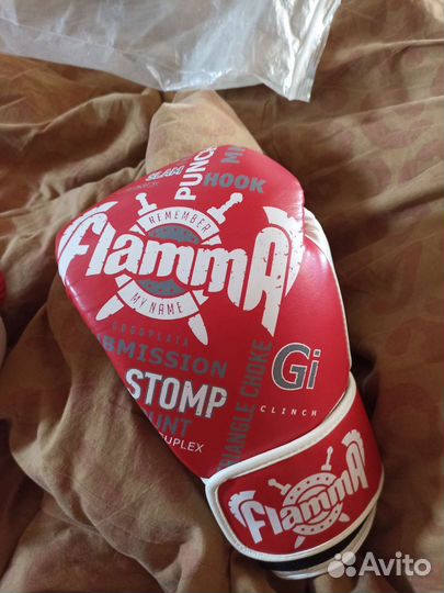 Боксерские перчатки flamma 10 oz