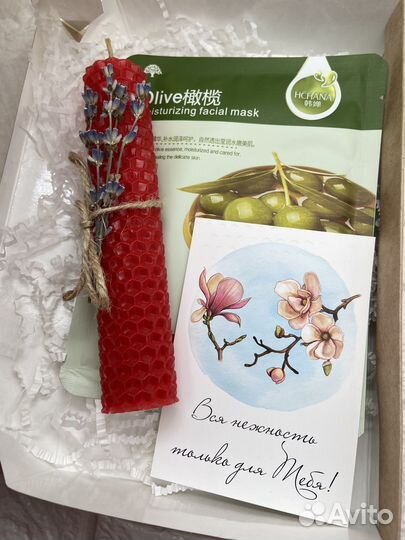 Набор с свечами из вошины в наличии