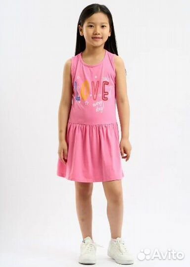 Платье для девочки летнее детское без рукавов