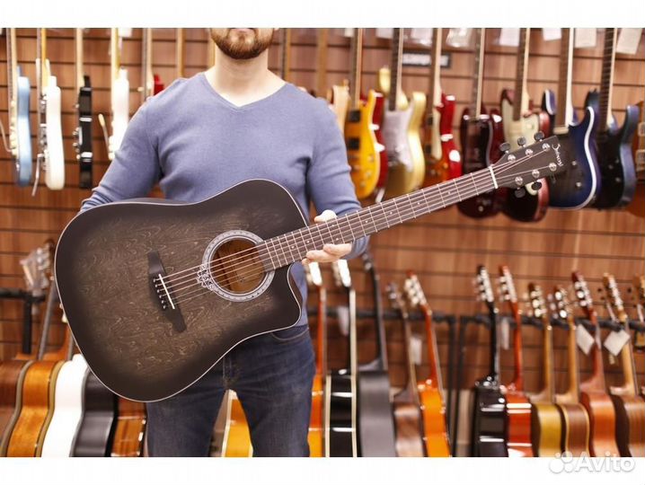 Shinobi B-11/BK - акустическая гитара, чёрная