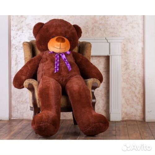 Плюшевый медведь Феликс 200 см бурый