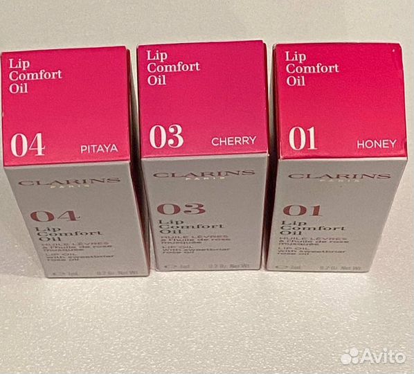Clarins масло-блеск для губ 01, 03 новое