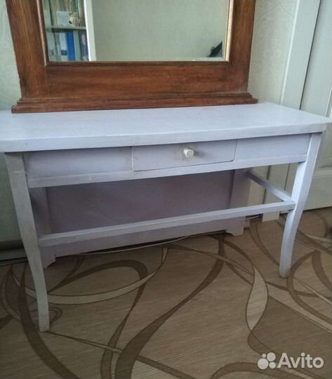 Зеркало старинное с тумбой СССР