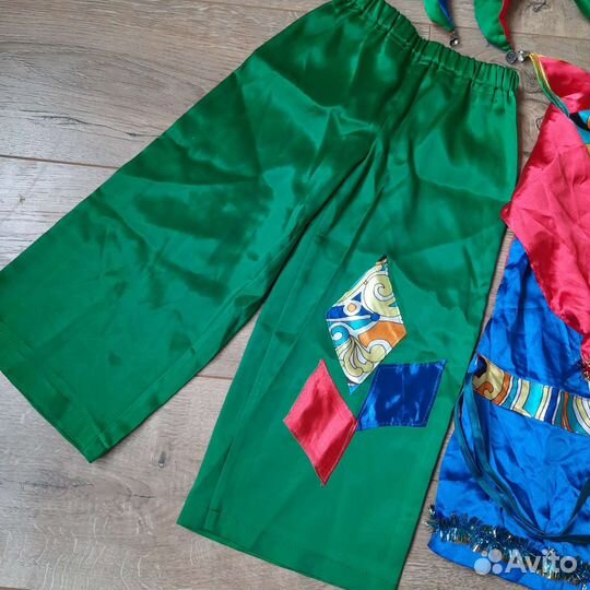 Новогодний костюм детский Петрушка, клоун