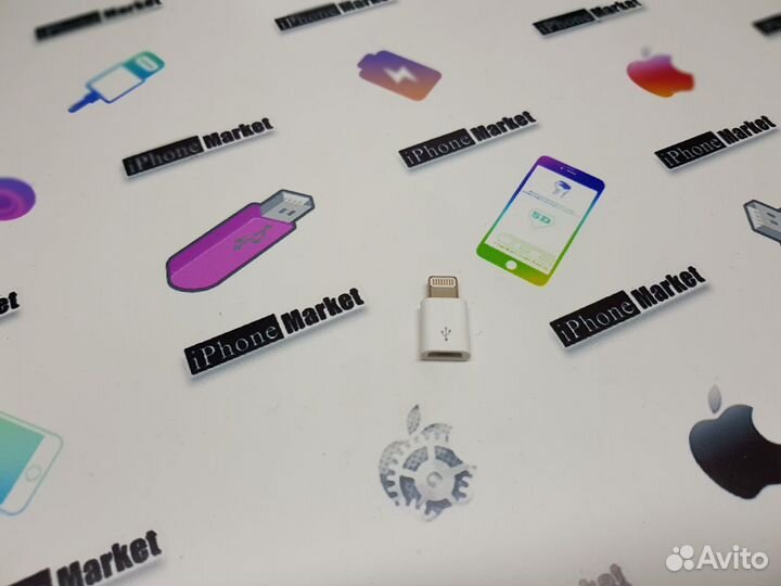 Переходник - адаптер с Lightning на Micro USB