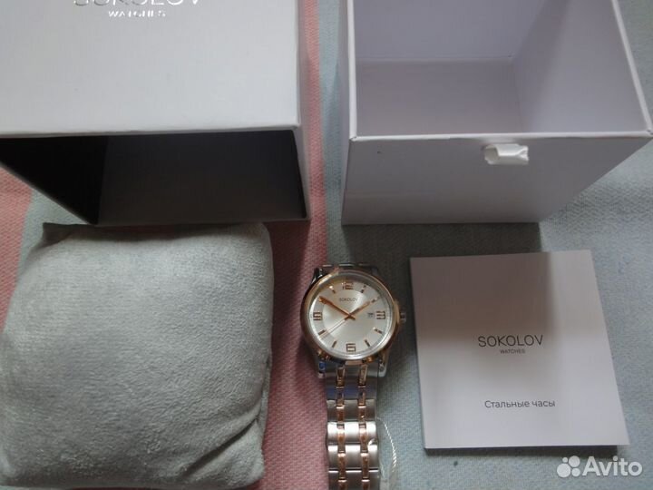 Мужские стальные часы Sokolov(Citizen) новые