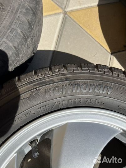 Шины зимние Kormoran 155/70R13 на оригинальных дис