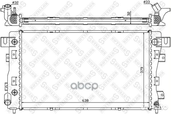 10-25392-SX радиатор системы охлаждения Chrysl