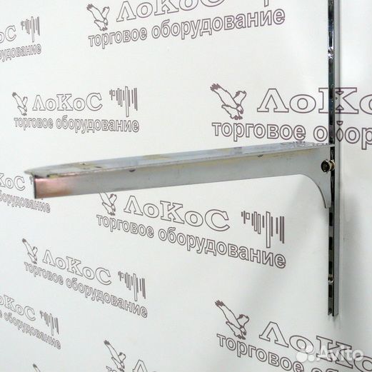 Кронштейн для стекла, L300мм, хром