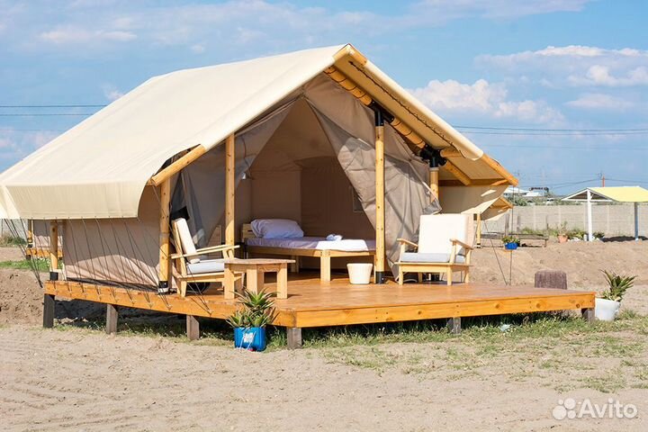 Палатка глемпинг шатер сафари-тент 4*6,22м